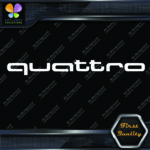 Compatible Audi Quattro Name Only Cars Tuning Racing JDM Vinyl Decals Stickers - Image 4
