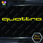 Compatible Audi Quattro Name Only Cars Tuning Racing JDM Vinyl Decals Stickers - Image 7
