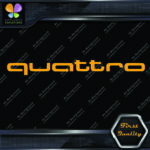 Compatible Audi Quattro Name Only Cars Tuning Racing JDM Vinyl Decals Stickers - Image 8