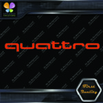 Compatible Audi Quattro Name Only Cars Tuning Racing JDM Vinyl Decals Stickers - Image 9