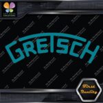 Compatible Gretsch Drums Snares Heads Arched Logo Music Vinyl Decals Stickers - Image 13