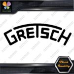 Compatible Gretsch Drums Snares Heads Arched Logo Music Vinyl Decals Stickers
