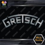 Compatible Gretsch Drums Snares Heads Arched Logo Music Vinyl Decals Stickers - Image 18