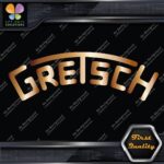 Compatible Gretsch Drums Snares Heads Arched Logo Music Vinyl Decals Stickers - Image 19