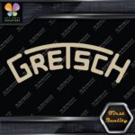 Compatible Gretsch Drums Snares Heads Arched Logo Music Vinyl Decals Stickers - Image 20