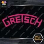 Compatible Gretsch Drums Snares Heads Arched Logo Music Vinyl Decals Stickers - Image 22