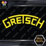 Compatible Gretsch Drums Snares Heads Arched Logo Music Vinyl Decals Stickers - Image 5