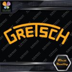 Compatible Gretsch Drums Snares Heads Arched Logo Music Vinyl Decals Stickers - Image 7