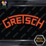 Compatible Gretsch Drums Snares Heads Arched Logo Music Vinyl Decals Stickers - Image 8