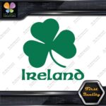 Ireland Clover Shamrock Over Name Country 3 Leaves Logo Decals Stickers Vinyl