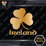 Ireland Clover Shamrock Over Name Country 3 Leaves Logo Decals Stickers Vinyl - Image 17