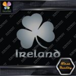 Ireland Clover Shamrock Over Name Country 3 Leaves Logo Decals Stickers Vinyl - Image 18