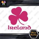 Ireland Clover Shamrock Over Name Country 3 Leaves Logo Decals Stickers Vinyl - Image 20