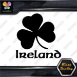 Ireland Clover Shamrock Over Name Country 3 Leaves Logo Decals Stickers Vinyl - Image 3