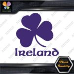 Ireland Clover Shamrock Over Name Country 3 Leaves Logo Decals Stickers Vinyl - Image 22