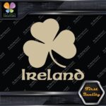 Ireland Clover Shamrock Over Name Country 3 Leaves Logo Decals Stickers Vinyl - Image 23
