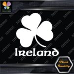 Ireland Clover Shamrock Over Name Country 3 Leaves Logo Decals Stickers Vinyl - Image 4