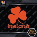 Ireland Clover Shamrock Over Name Country 3 Leaves Logo Decals Stickers Vinyl - Image 8
