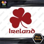 Ireland Clover Shamrock Over Name Country 3 Leaves Logo Decals Stickers Vinyl - Image 10