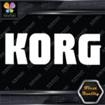 Compatible Korg Drums Name Synthesizers Musical Logo Vinyl Decals Stickers - Image 3