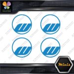 Compatible Work Wheels Rims Circle Emblem Pack 4 MINI SIZE Decals Stickers Vinyl - Image 11