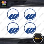 Compatible Work Wheels Rims Circle Emblem Pack 4 MINI SIZE Decals Stickers Vinyl - Image 12