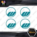 Compatible Work Wheels Rims Circle Emblem Pack 4 MINI SIZE Decals Stickers Vinyl - Image 13