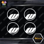 Compatible Work Wheels Rims Circle Emblem Pack 4 MINI SIZE Decals Stickers Vinyl