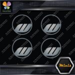 Compatible Work Wheels Rims Circle Emblem Pack 4 MINI SIZE Decals Stickers Vinyl - Image 18