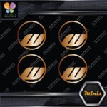 Compatible Work Wheels Rims Circle Emblem Pack 4 MINI SIZE Decals Stickers Vinyl - Image 19