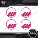 Compatible Work Wheels Rims Circle Emblem Pack 4 MINI SIZE Decals Stickers Vinyl - Image 20