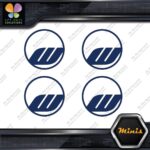 Compatible Work Wheels Rims Circle Emblem Pack 4 MINI SIZE Decals Stickers Vinyl - Image 3