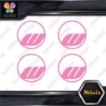 Compatible Work Wheels Rims Circle Emblem Pack 4 MINI SIZE Decals Stickers Vinyl - Image 21