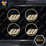 Compatible Work Wheels Rims Circle Emblem Pack 4 MINI SIZE Decals Stickers Vinyl - Image 23