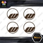 Compatible Work Wheels Rims Circle Emblem Pack 4 MINI SIZE Decals Stickers Vinyl - Image 24