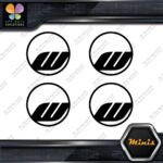 Compatible Work Wheels Rims Circle Emblem Pack 4 MINI SIZE Decals Stickers Vinyl - Image 4