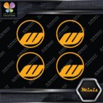 Compatible Work Wheels Rims Circle Emblem Pack 4 MINI SIZE Decals Stickers Vinyl - Image 6