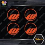 Compatible Work Wheels Rims Circle Emblem Pack 4 MINI SIZE Decals Stickers Vinyl - Image 8