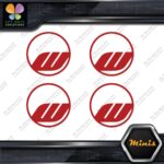 Compatible Work Wheels Rims Circle Emblem Pack 4 MINI SIZE Decals Stickers Vinyl - Image 9