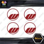 Compatible Work Wheels Rims Circle Emblem Pack 4 MINI SIZE Decals Stickers Vinyl - Image 10