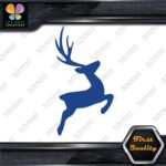 Deer Jumping Male Stag Buck Antlers Plume Hunting Reindeer Decals Stickers Vinyl - Image 11