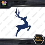 Deer Jumping Male Stag Buck Antlers Plume Hunting Reindeer Decals Stickers Vinyl - Image 12