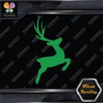 Deer Jumping Male Stag Buck Antlers Plume Hunting Reindeer Decals Stickers Vinyl - Image 14