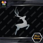 Deer Jumping Male Stag Buck Antlers Plume Hunting Reindeer Decals Stickers Vinyl - Image 18