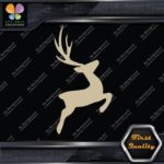 Deer Jumping Male Stag Buck Antlers Plume Hunting Reindeer Decals Stickers Vinyl - Image 23