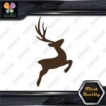 Deer Jumping Male Stag Buck Antlers Plume Hunting Reindeer Decals Stickers Vinyl - Image 24