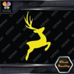 Deer Jumping Male Stag Buck Antlers Plume Hunting Reindeer Decals Stickers Vinyl - Image 5