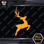 Deer Jumping Male Stag Buck Antlers Plume Hunting Reindeer Decals Stickers Vinyl - Image 7