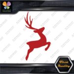 Deer Jumping Male Stag Buck Antlers Plume Hunting Reindeer Decals Stickers Vinyl - Image 8