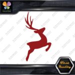 Deer Jumping Male Stag Buck Antlers Plume Hunting Reindeer Decals Stickers Vinyl - Image 9